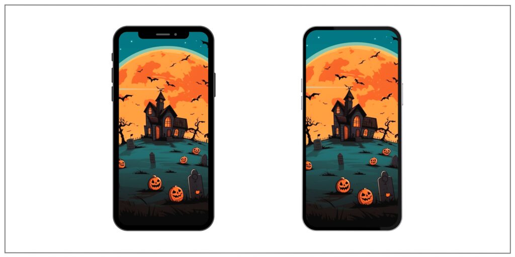 Animated phone Halloween background