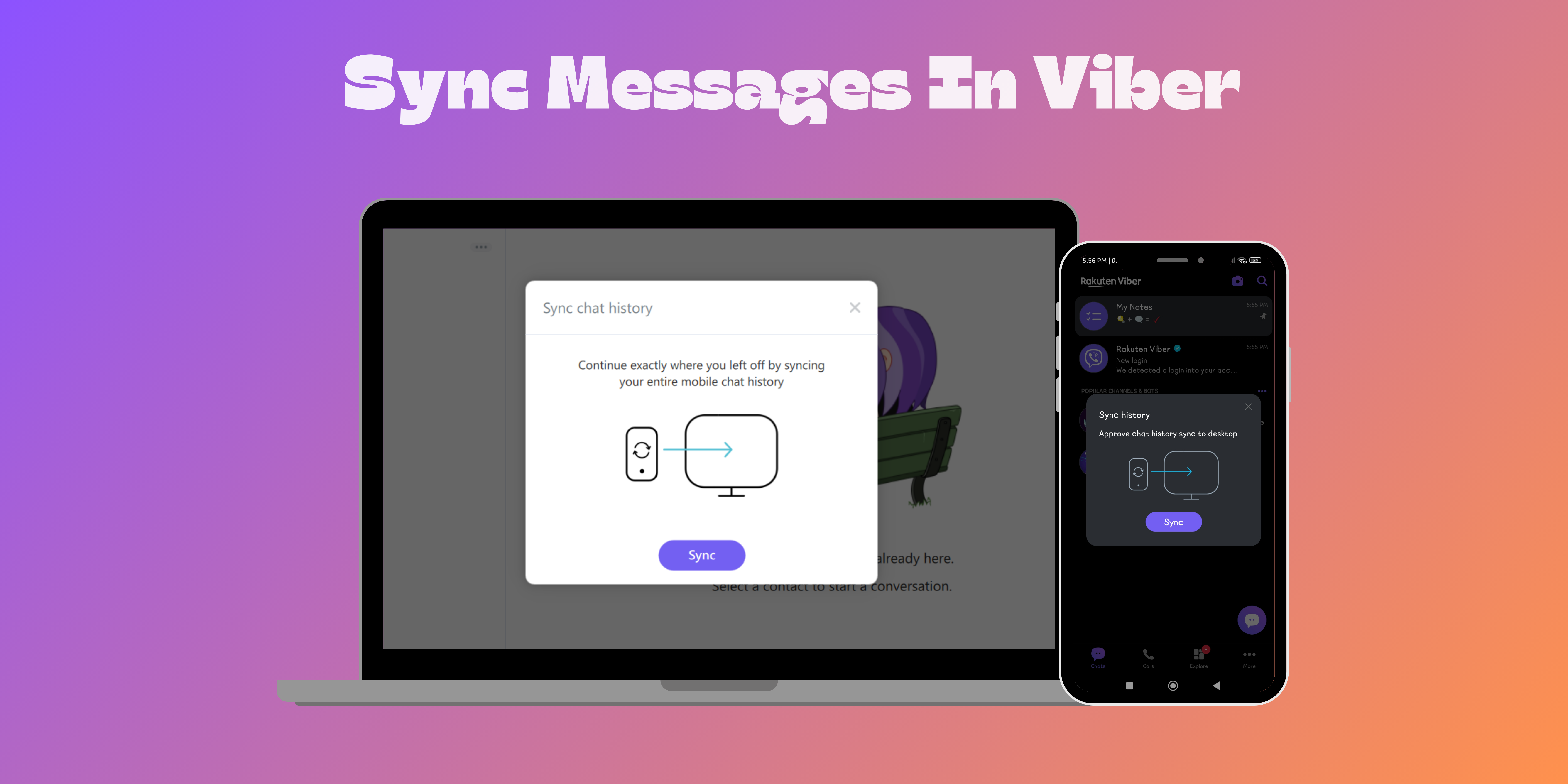 How to sync messages in Viber