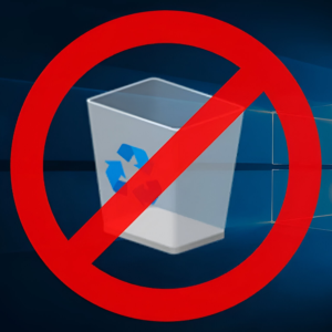 How to remove recycle bin from desktop