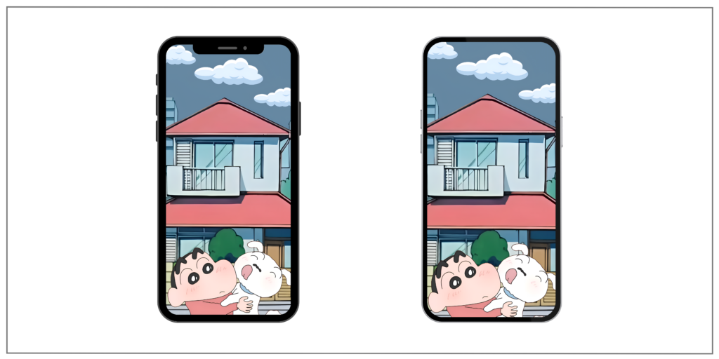 Shinchan and Shiro free mobile wallpaper