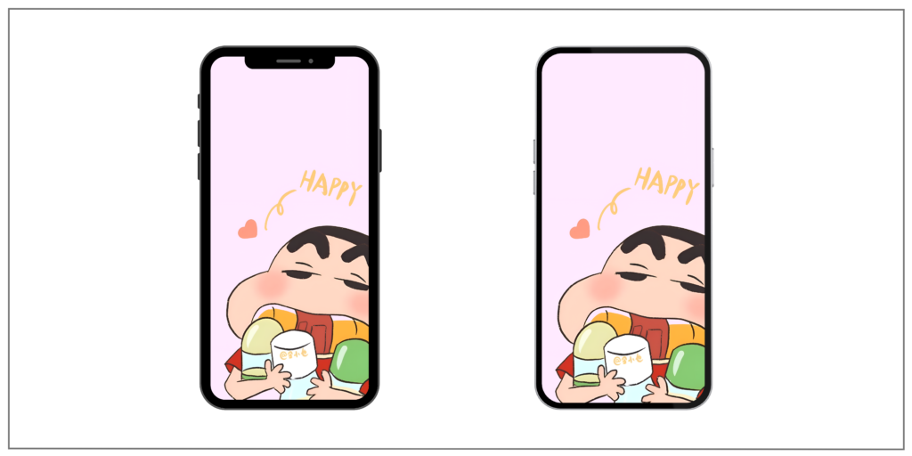Shinchan in love 4K mobile wallpaper