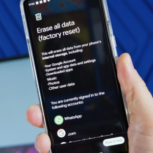 How to perform factory reset on an Android smartphone