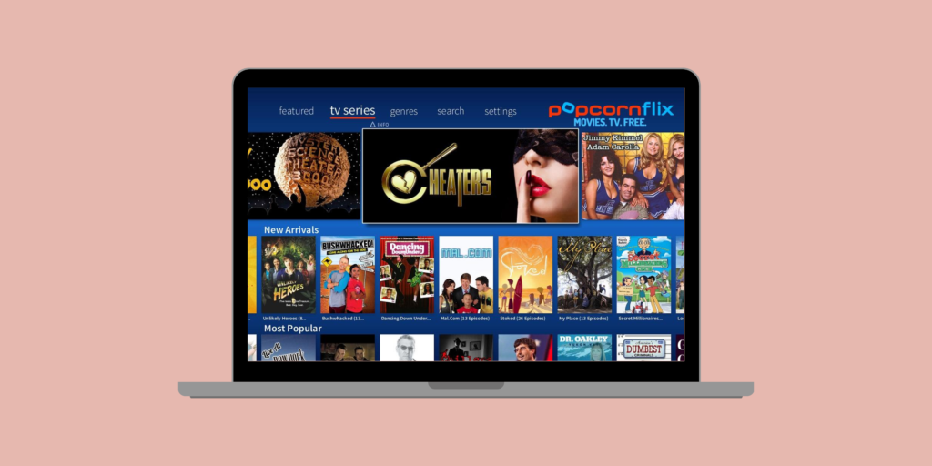 Popcornflix No-subscription free movies across genres