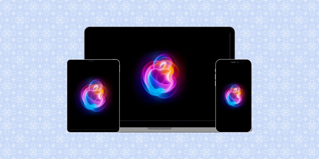 Apple It's Glowtime event wallpapers for iPhone, iPad, and Mac