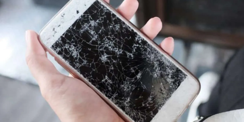 Cracked screen or physical damage