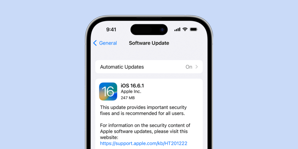 Inability to update to the latest iOS